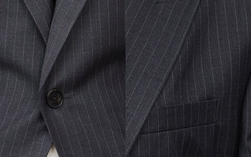 GRAY HOURGLASS STRIPE BLAZER