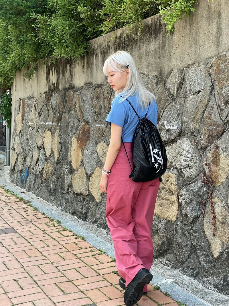 Vivid color cotton pants