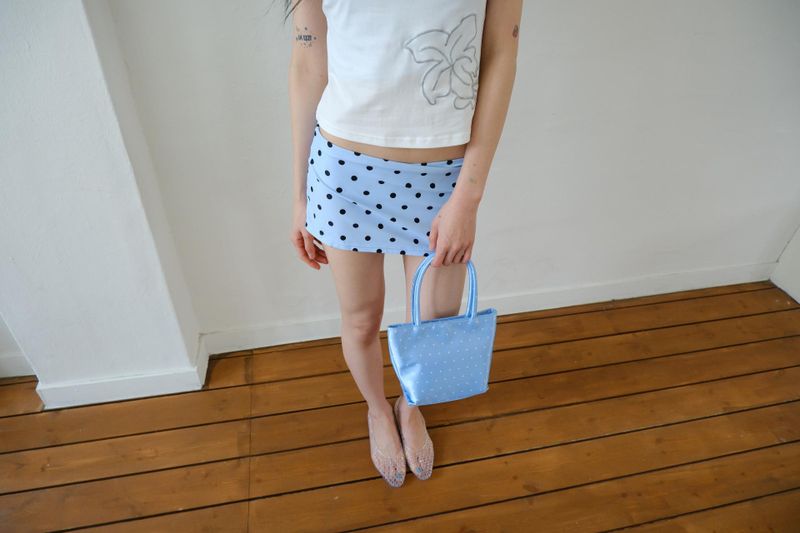 polka dot halter bikini