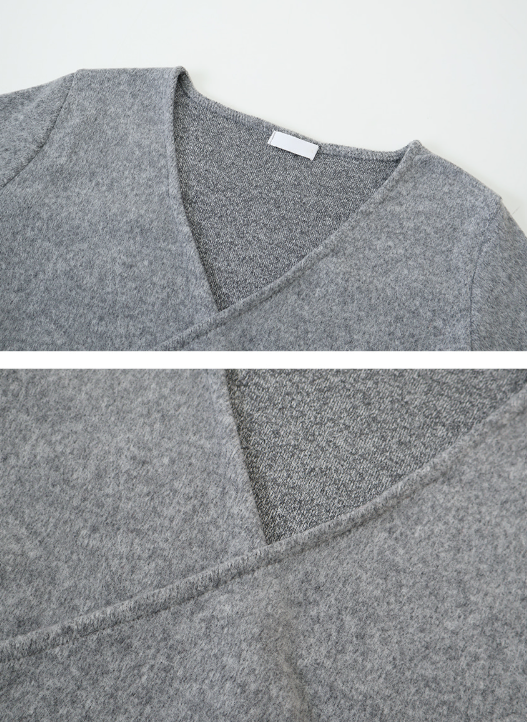 LP Cozy V-neck Wrap Knit (3color)