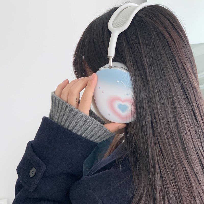 plumpily heart pastel airpods max case