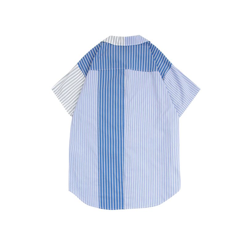 REGULAR STRIPED PAJAMA LONG SHIRT_SYS9BL51BU
