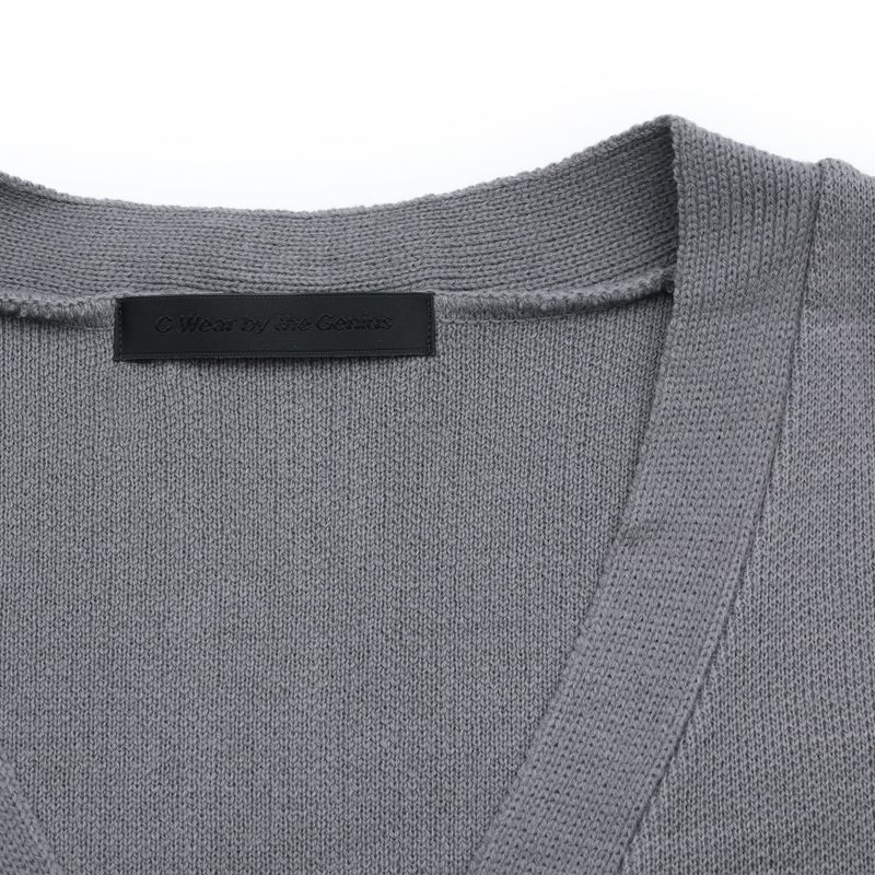 OVERSIZED CARDIGAN GRAY