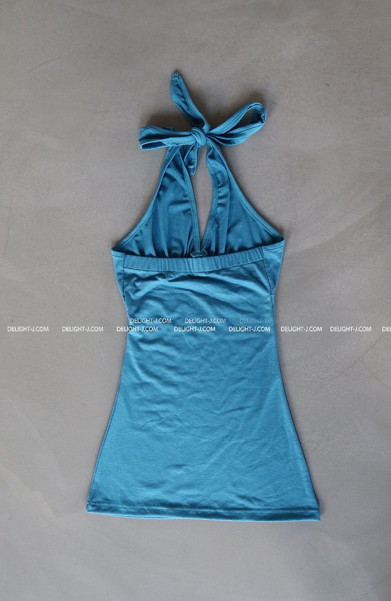 Cubic Halterneck Long Sleeveless