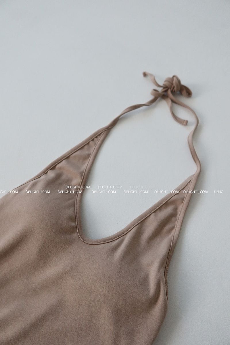 26ss Spring Pad Halterneck Sleeveless
