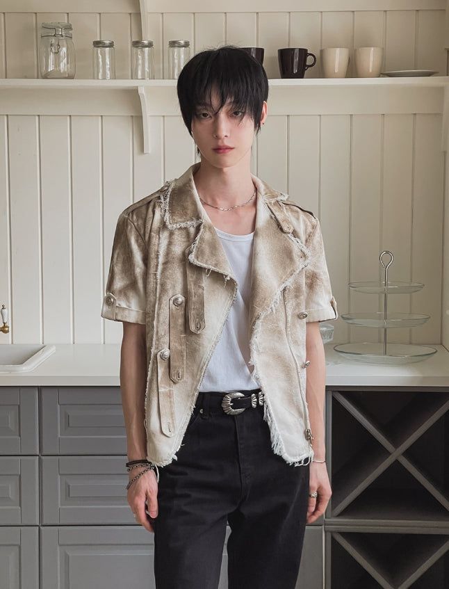 26SS★ [PLAN MADE] Blake Cutoff Napoleon Jacket