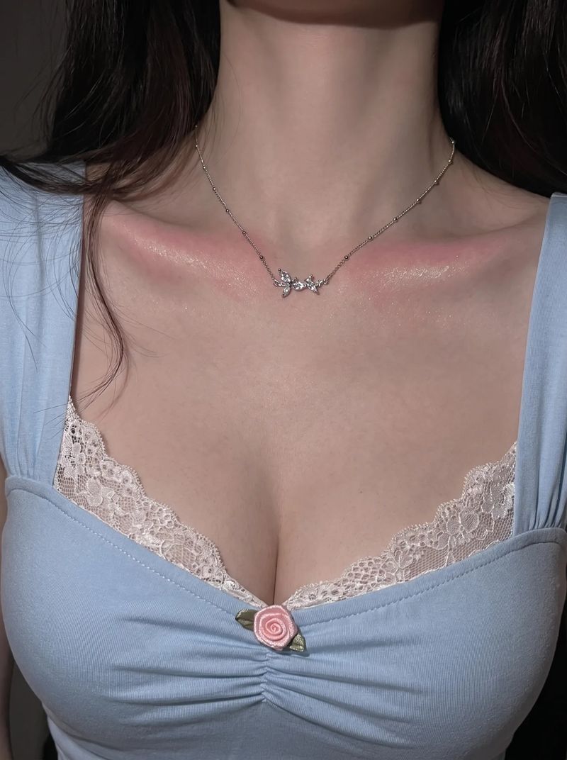 [Baby DONT Cry Yihyun Necklace/Anti-tarnish] Dreamy Crystal Semi Choker Necklace