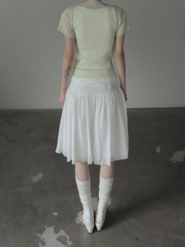 Ellen Sheer Pleated Cardigan