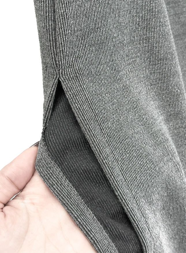 Match Shirring Slit Long Skirt