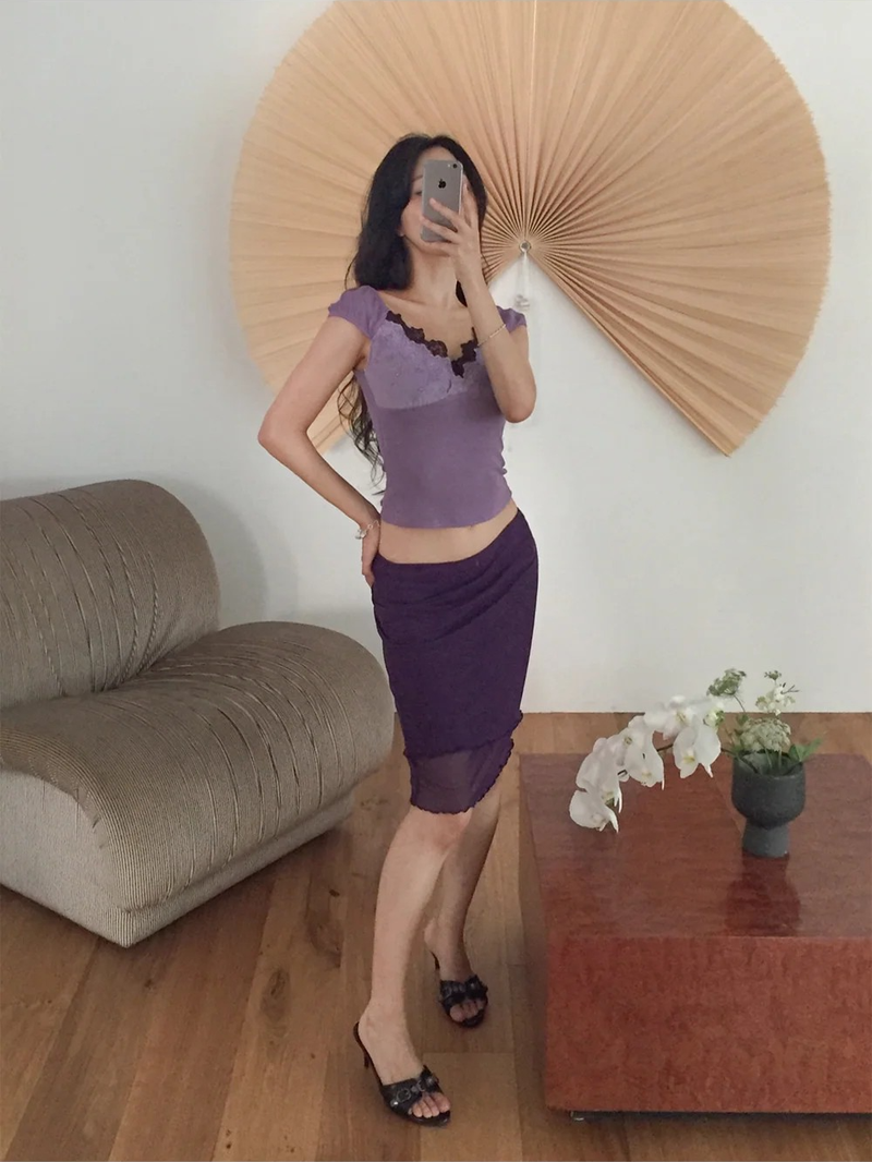 Mauve Skirt