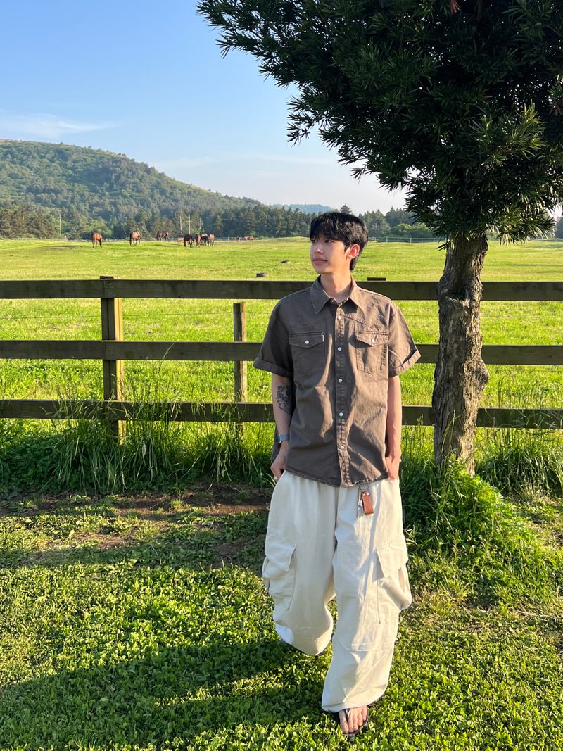 Cold-Washed Cargo Pants (6 Colors)