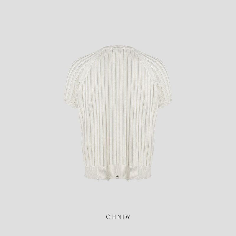 DL Ribbed Half Summer Zip-up 4C