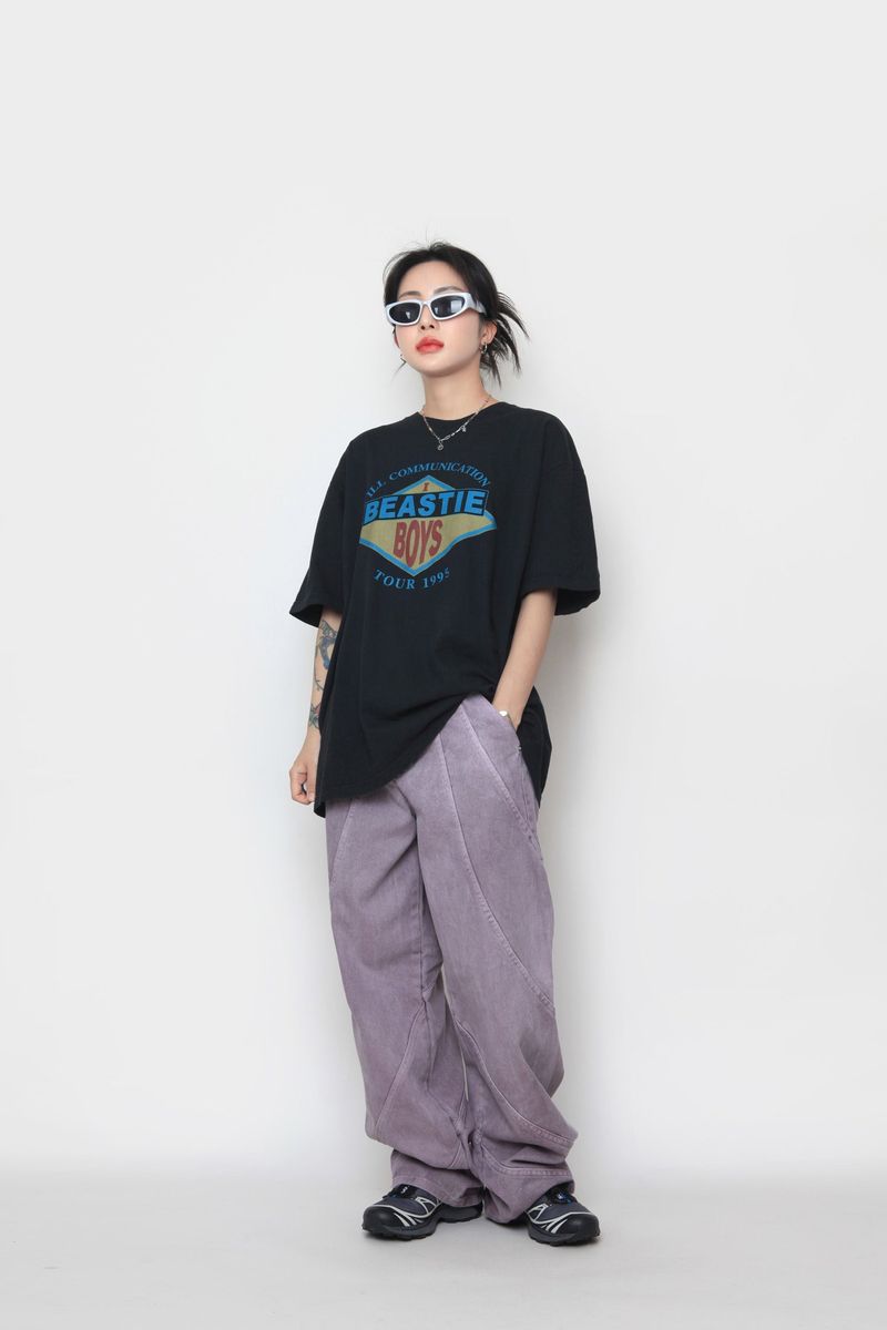 Wave Pigment Denim Pants