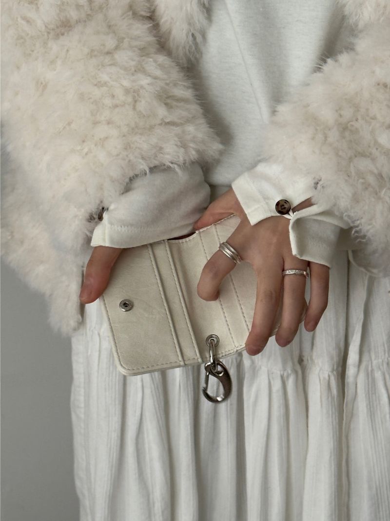 Studded Keyring Card Wallet (2 Colors)
