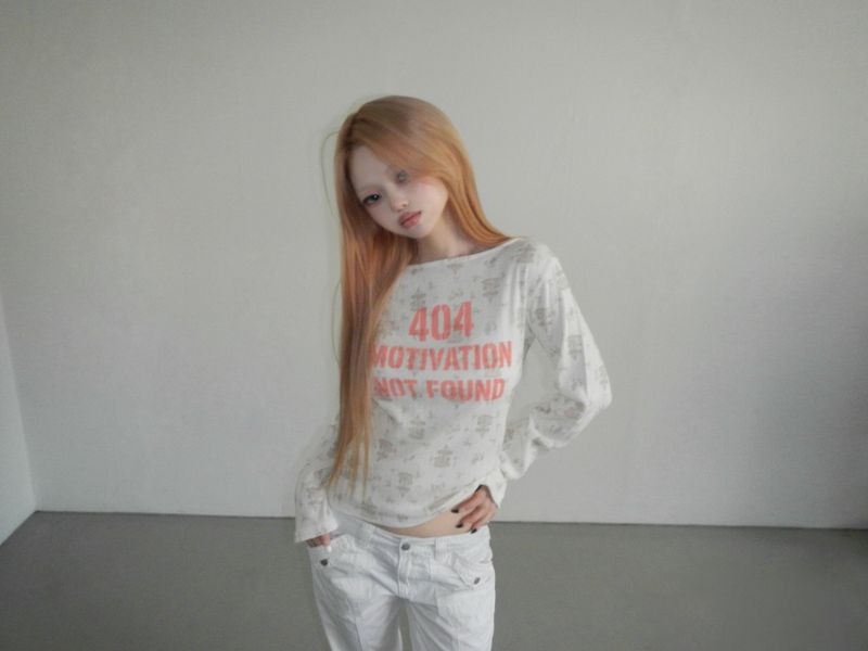merry-go-round number tee(2 color)