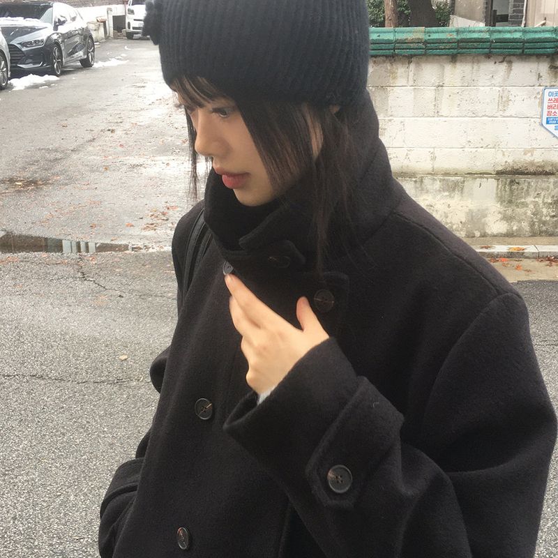 [MADE] Lonv High Neck Double Half Coat