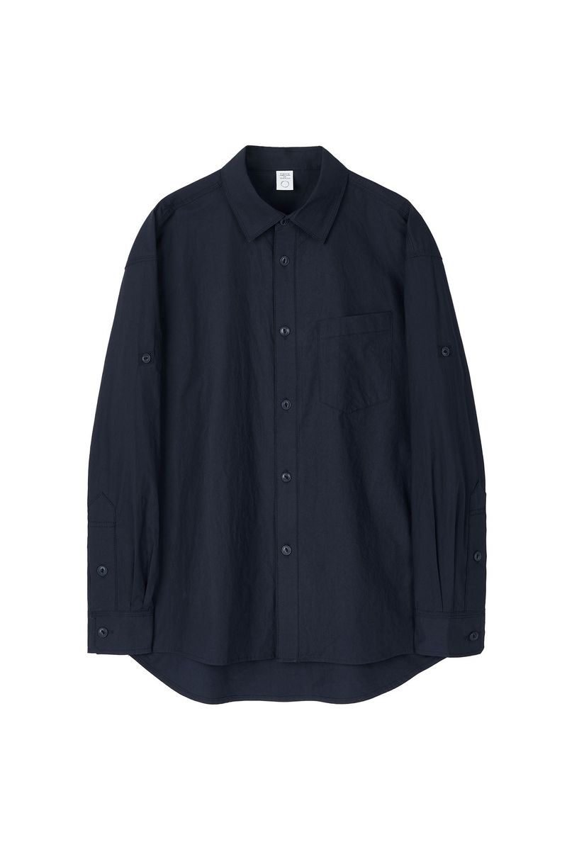 One Pocket Paper Work Shirt (Navy)