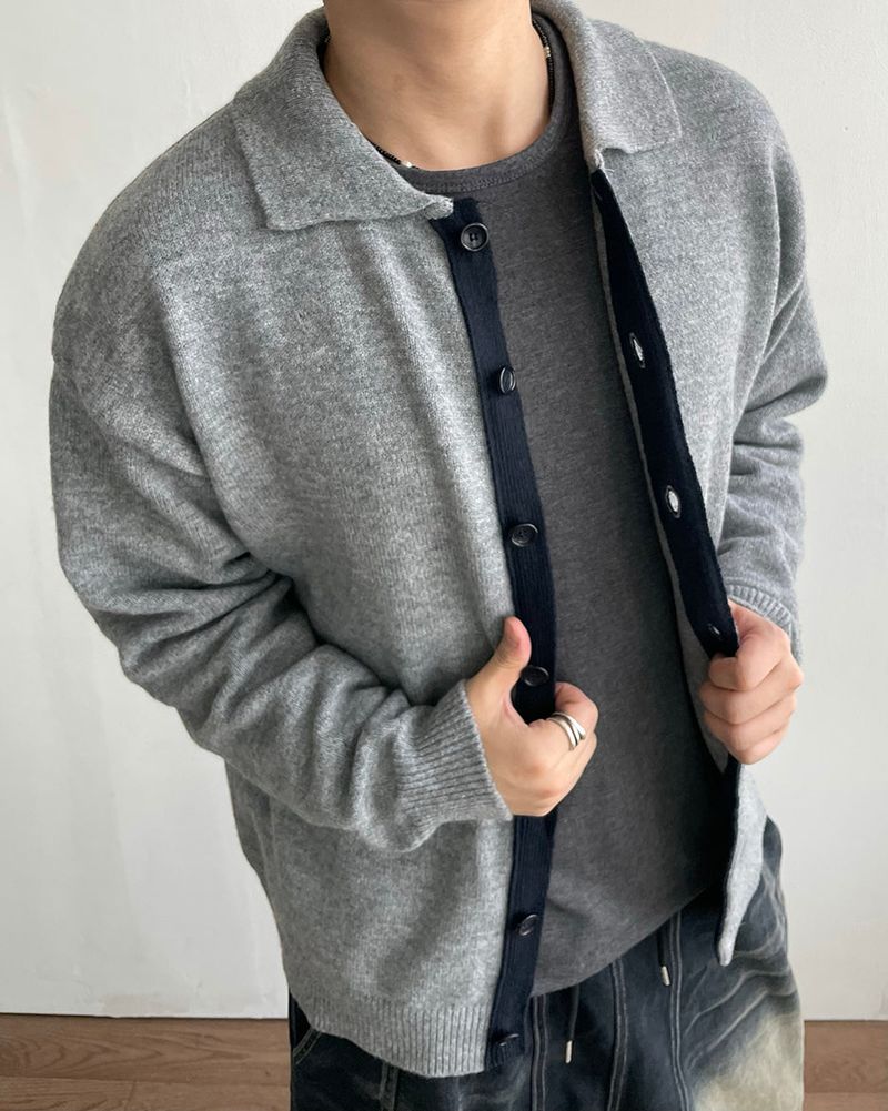 Combi Knit Cardigan