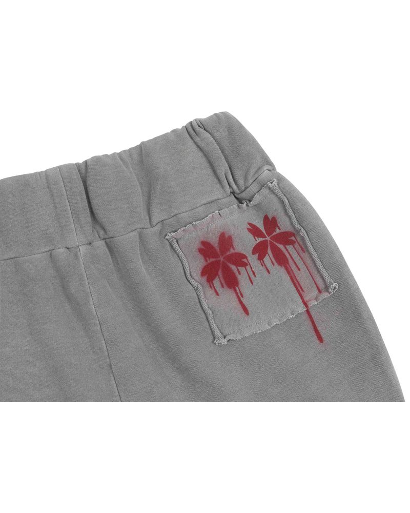 Patch Slim Lounge Pants _ Light Grey