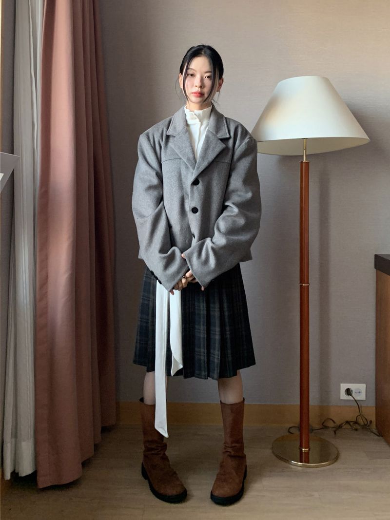 WOOL CROP BLAZER