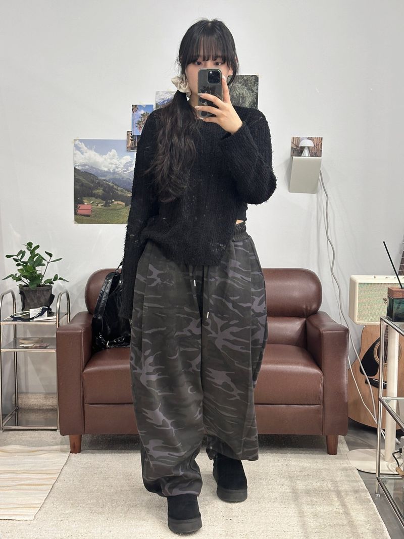 CAMO CARPENTER SNAP SWEAT PANTS
