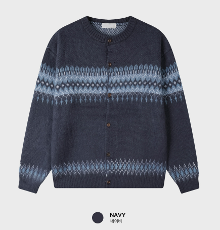 Belerice Blizz Nordic Cropped Semi-Overfit Cardigan