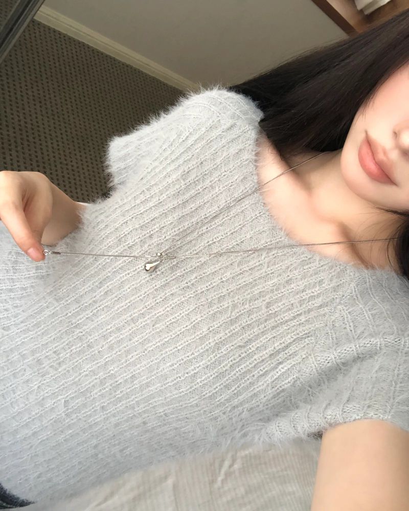 Tier Teardrop Drop Necklace