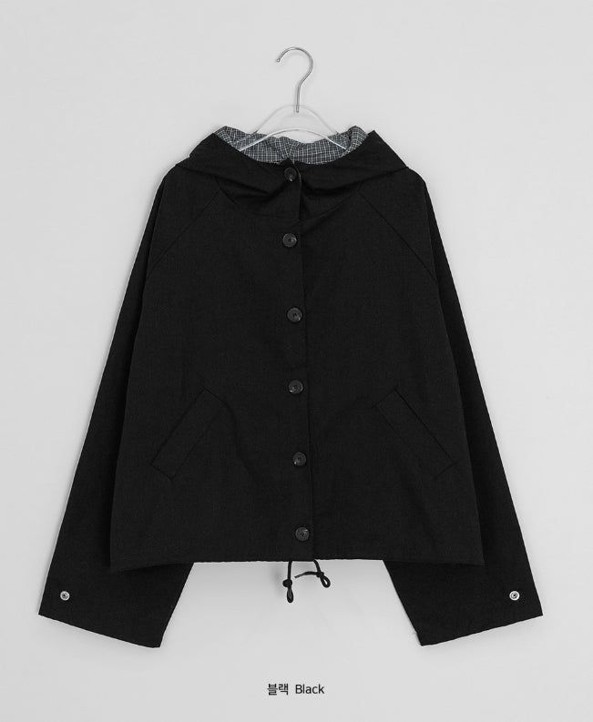 Guntree Check Hood Bomber Jacket