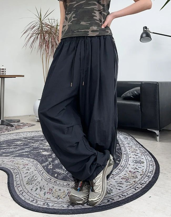 SATIIIZ（サティーズ）の「Eford Zipper Mesh Nylon Pants（Pants）」