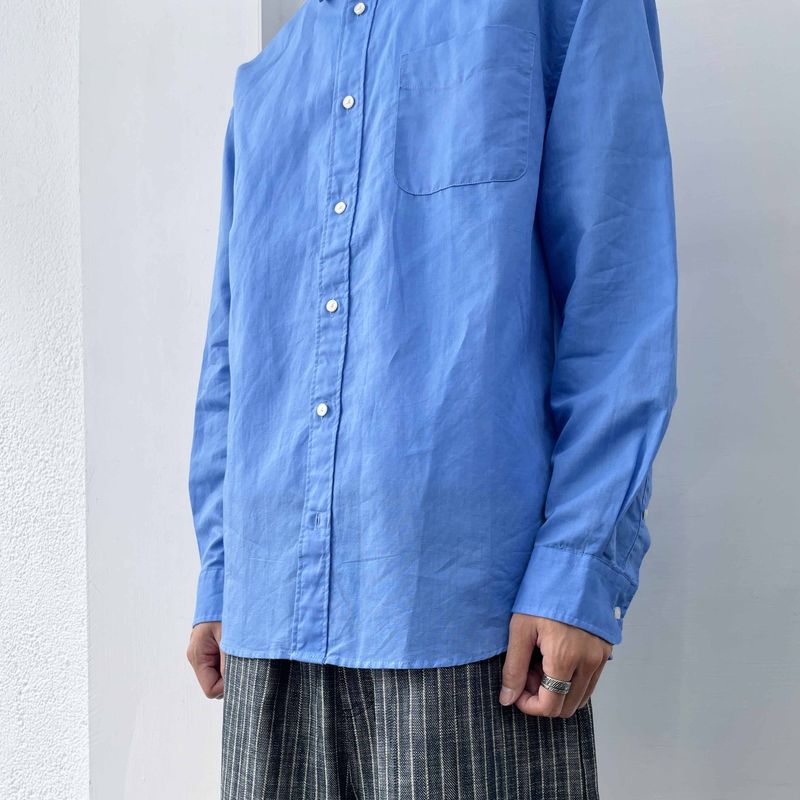 Drop-Shoulder Solid Shirt
