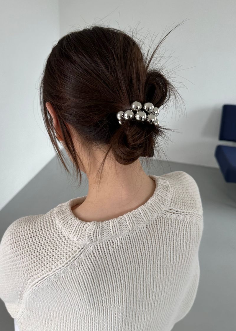 big ball strap - silver
