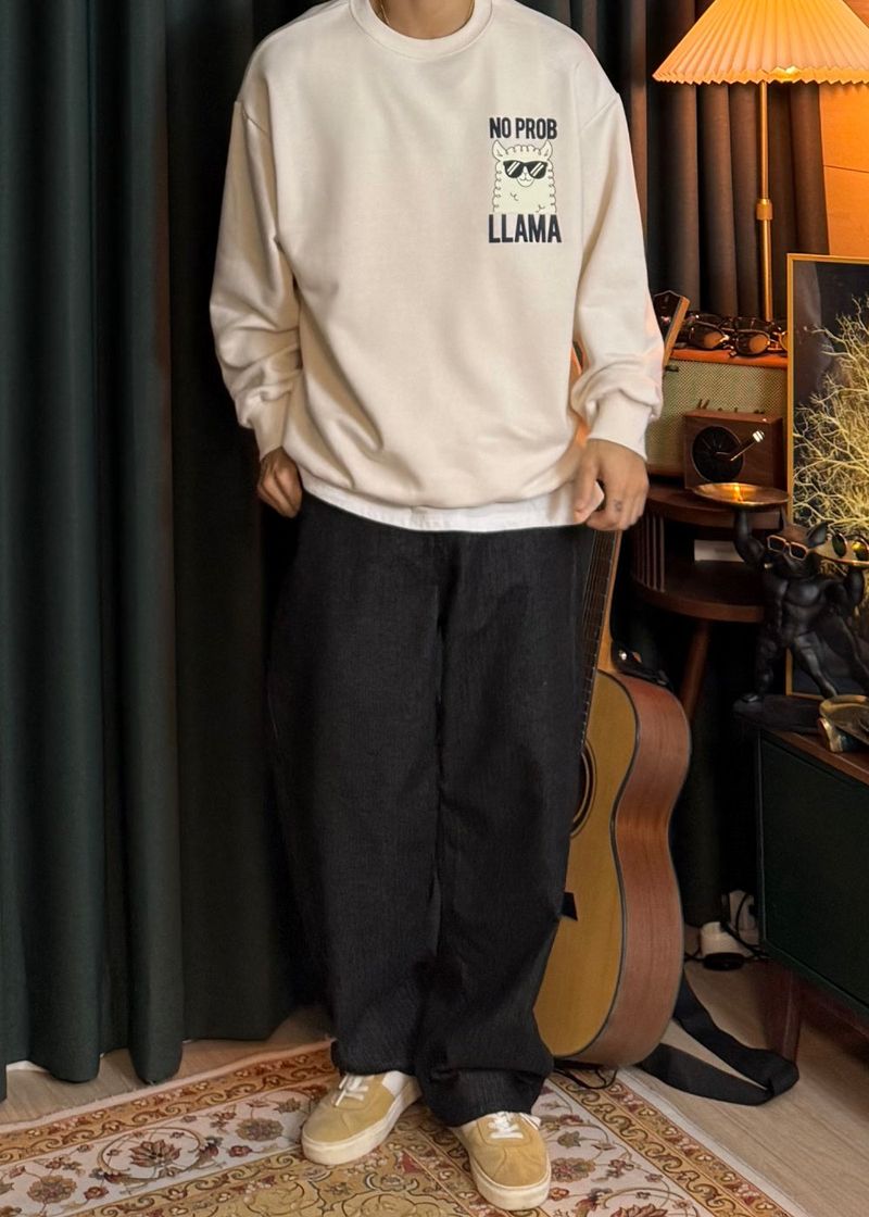 Couple Lama Character Sweatshirt 3COLOR