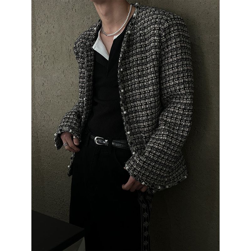 [S/S] Black tweed jacket