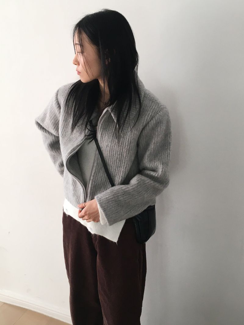 [Wool 50] Milko Mohair Short Collar Jacket