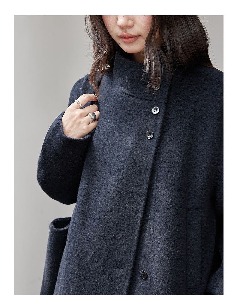 London Museum Double-face Wool Long Coat