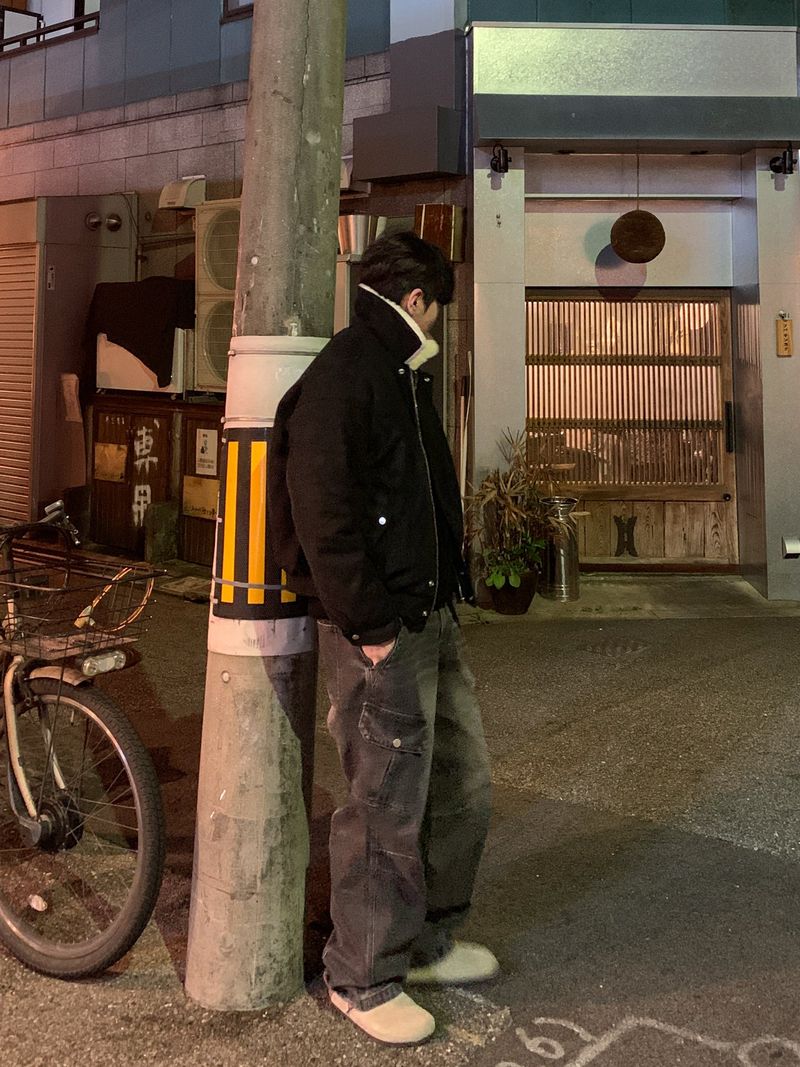 Tachi washed cargo denim pants