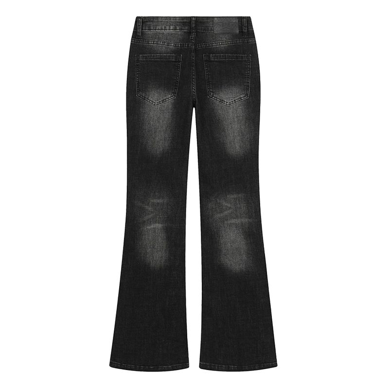 Black Semi Bootcut Denim Jeans