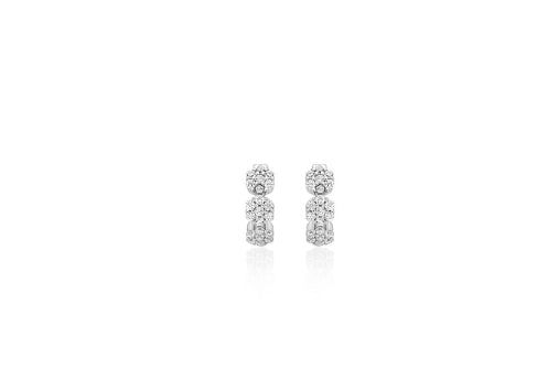 26SS★ Essence Silver (W) Moissanite Eclat One-Touch Earrings