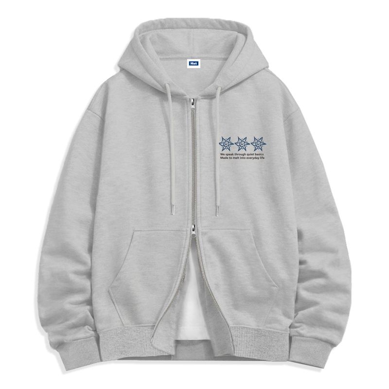 sun logo 2-way zip-up (4color)