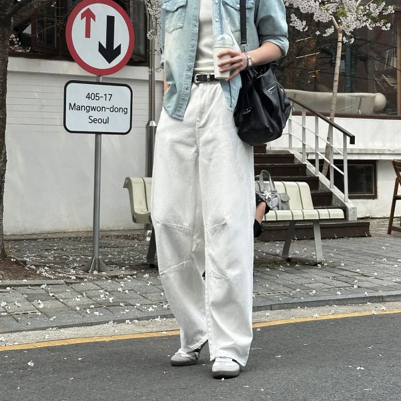 [1+1] LMN All Day Paneled Wide Denim Pants (7 colors)