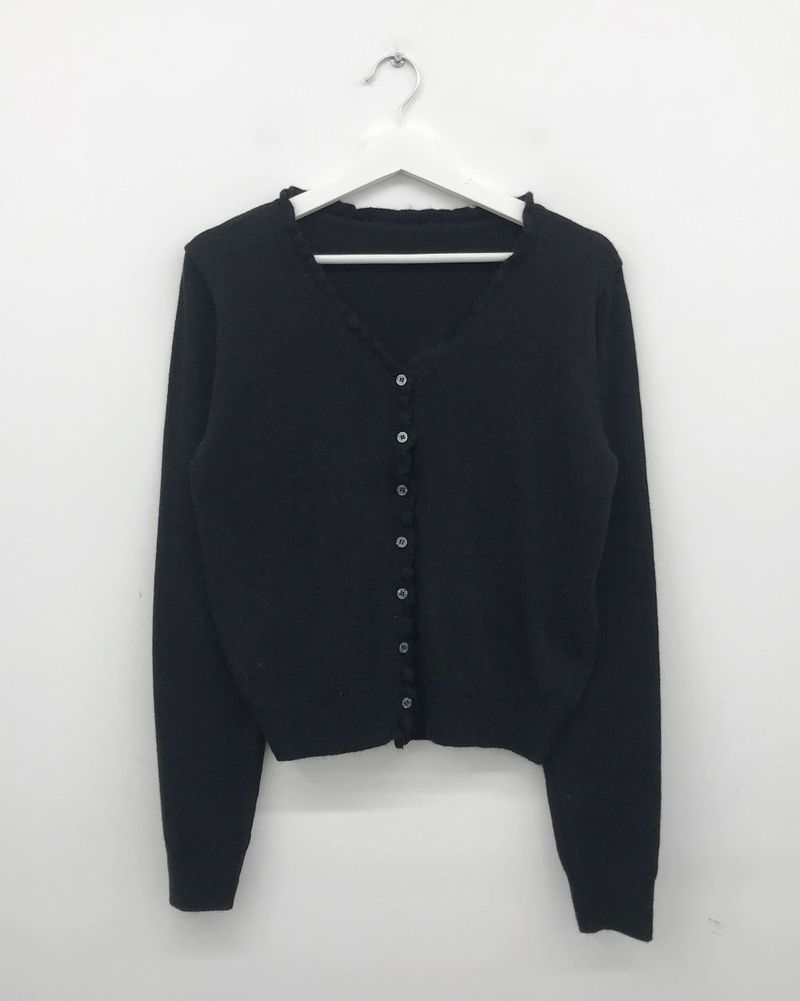Nobile Frill V-neck Cardigan (3color)