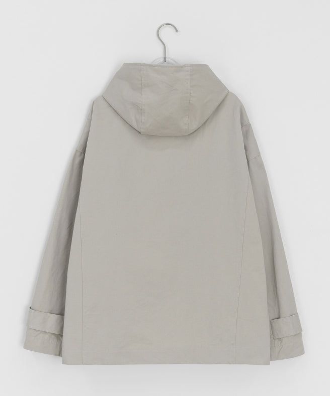 Auburn High-Neck Cotton Hood Bomber Jacket