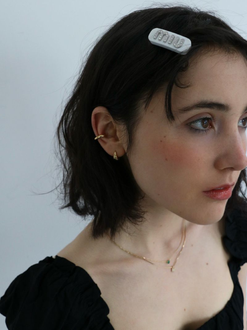 volume earrings / 14k gold plated