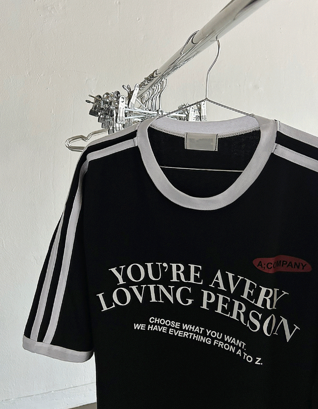 Loving Track Short Sleeve Tee