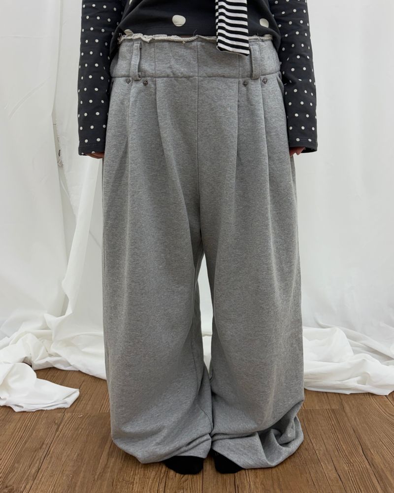 Rivet Sweat Pants (2colors)