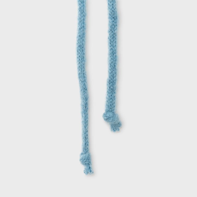 MOHAIR EARMUFF BEANIE, BLUE