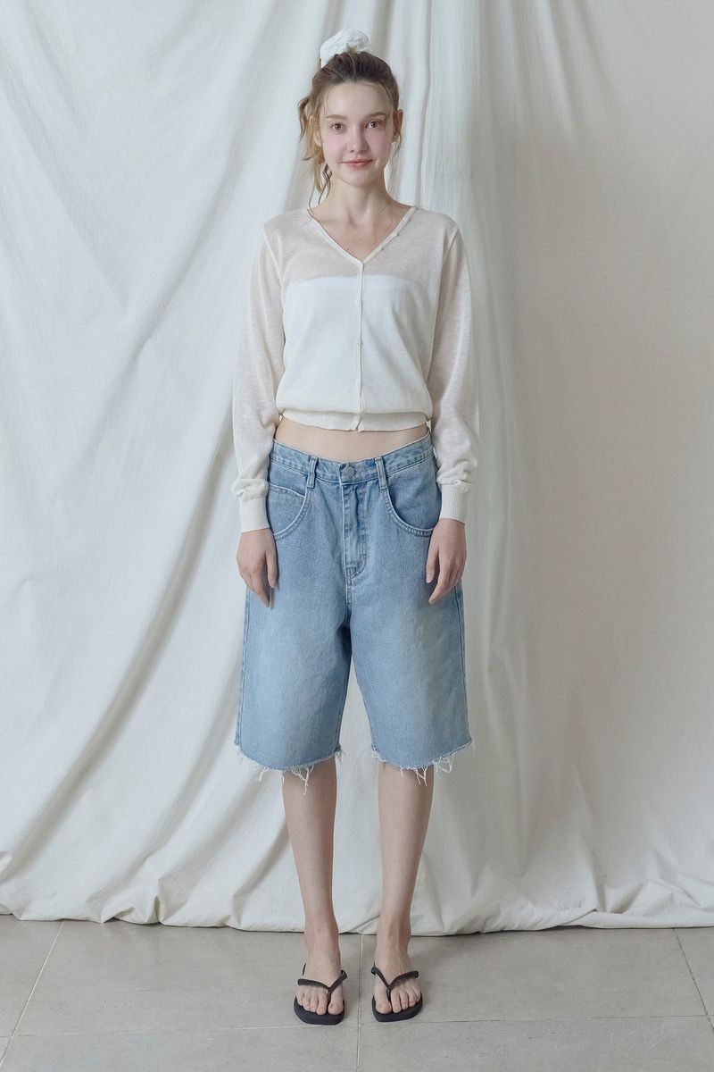 Sunday Bermuda Pants [Blue]