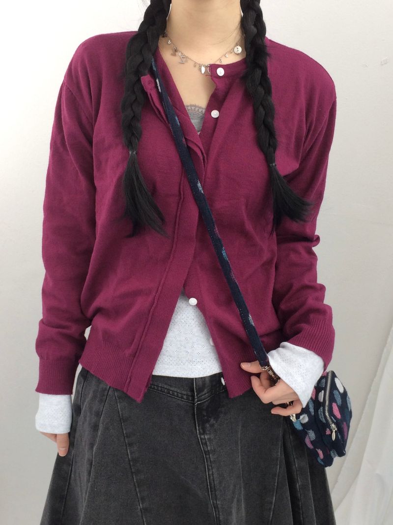 Vivid Hidden Burton Knit Cardigan