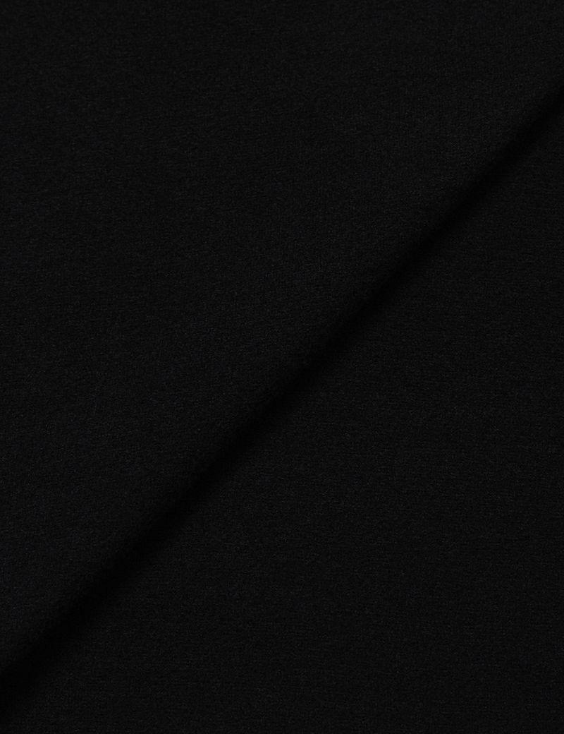 RUCHED BOAT LONG TEE(BLACK)