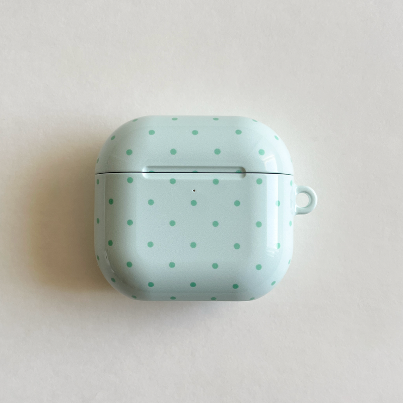 morning dew dot glossy hard airpods case